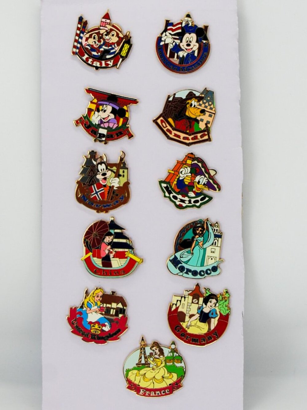 Epcot World Showcase Pin Set - 11 Disney Parks Country Pins